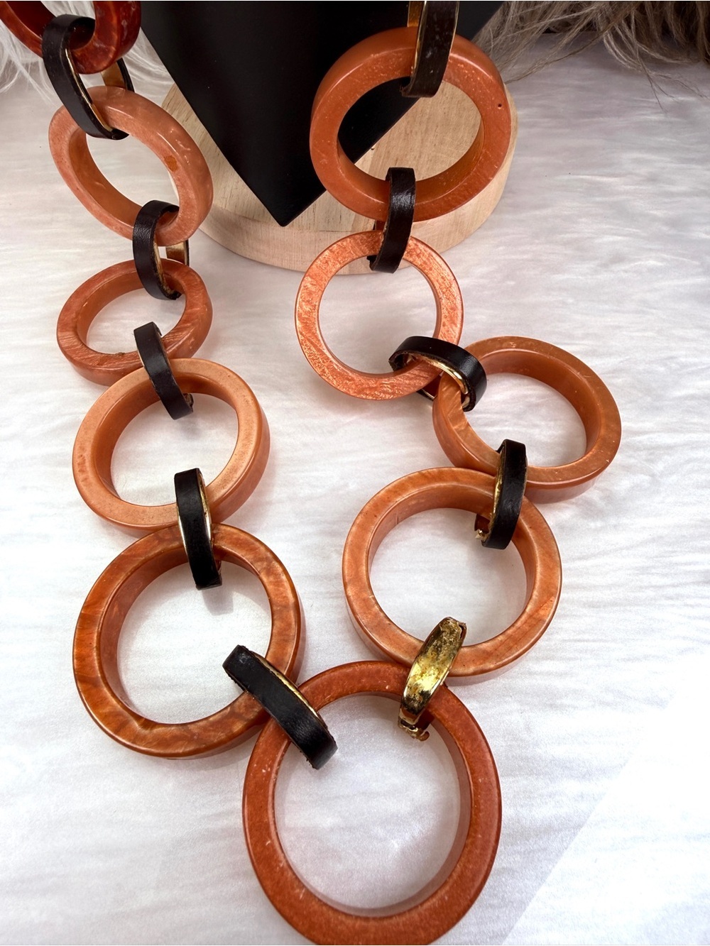 Super long, bohemian, chic chunky statement Chico’s necklace - Picture 9 of 9